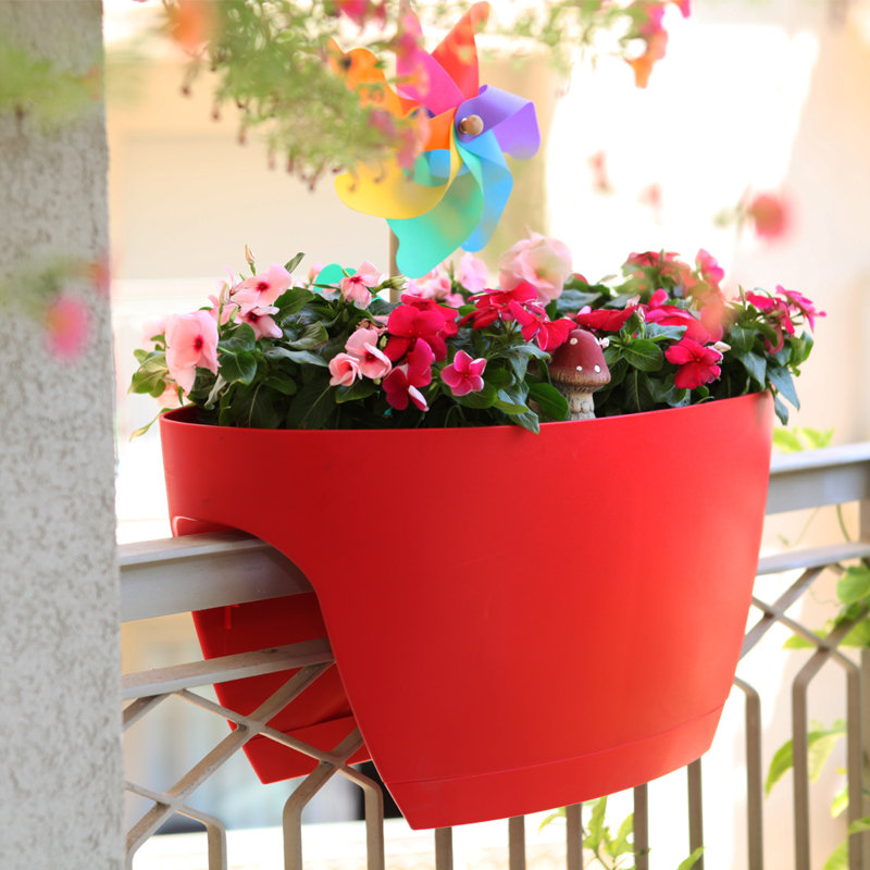 Greenbo Home and Garden Plastic Rail Planter & Reviews Wayfair